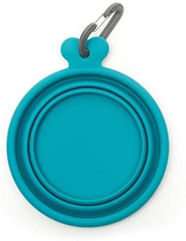 Messy Mutts Silicone Collapsible Bowl Blue