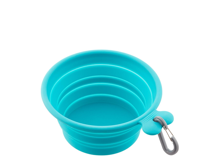 Messy Mutts Silicone Collapsible Bowl Blue