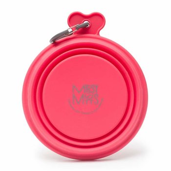 Messy Mutts Silicone Collapsible Bowl Red