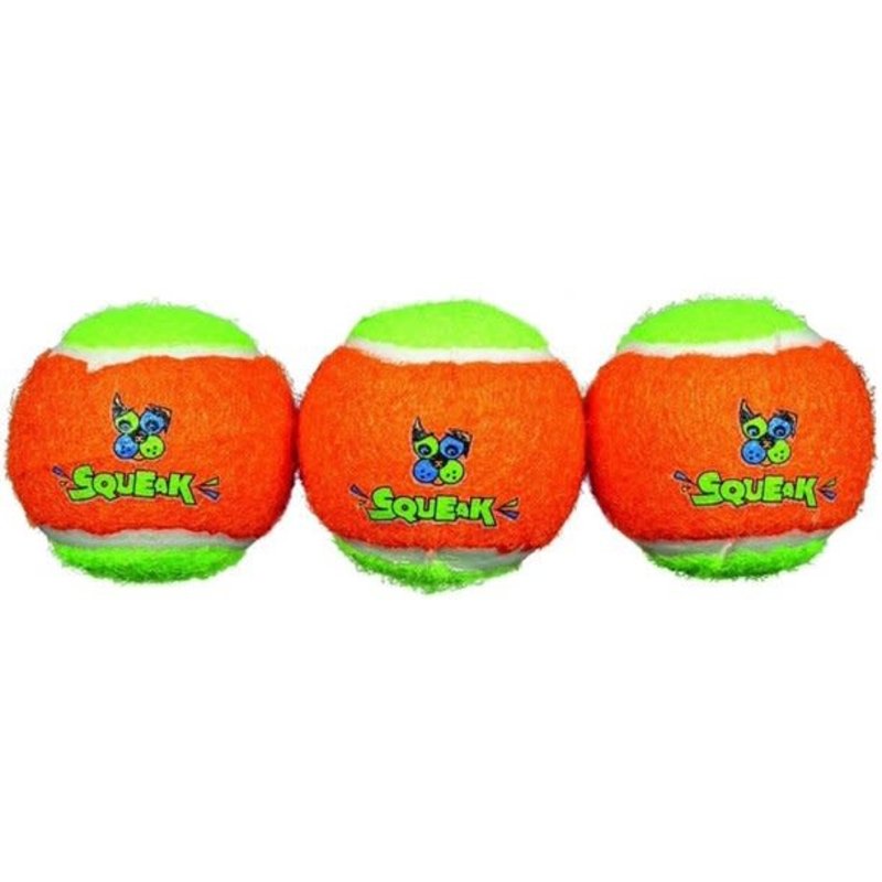 Spunky Pup Squeak Tennis Balls