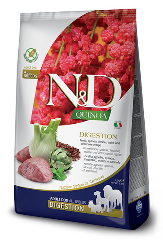 Farmina N&D Quinoa Grain Free Dog Digestion Lamb