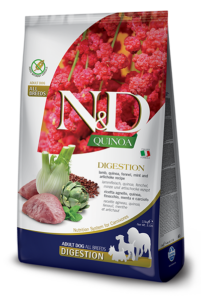 Farmina N&D Quinoa Grain Free Dog Digestion Lamb med/max