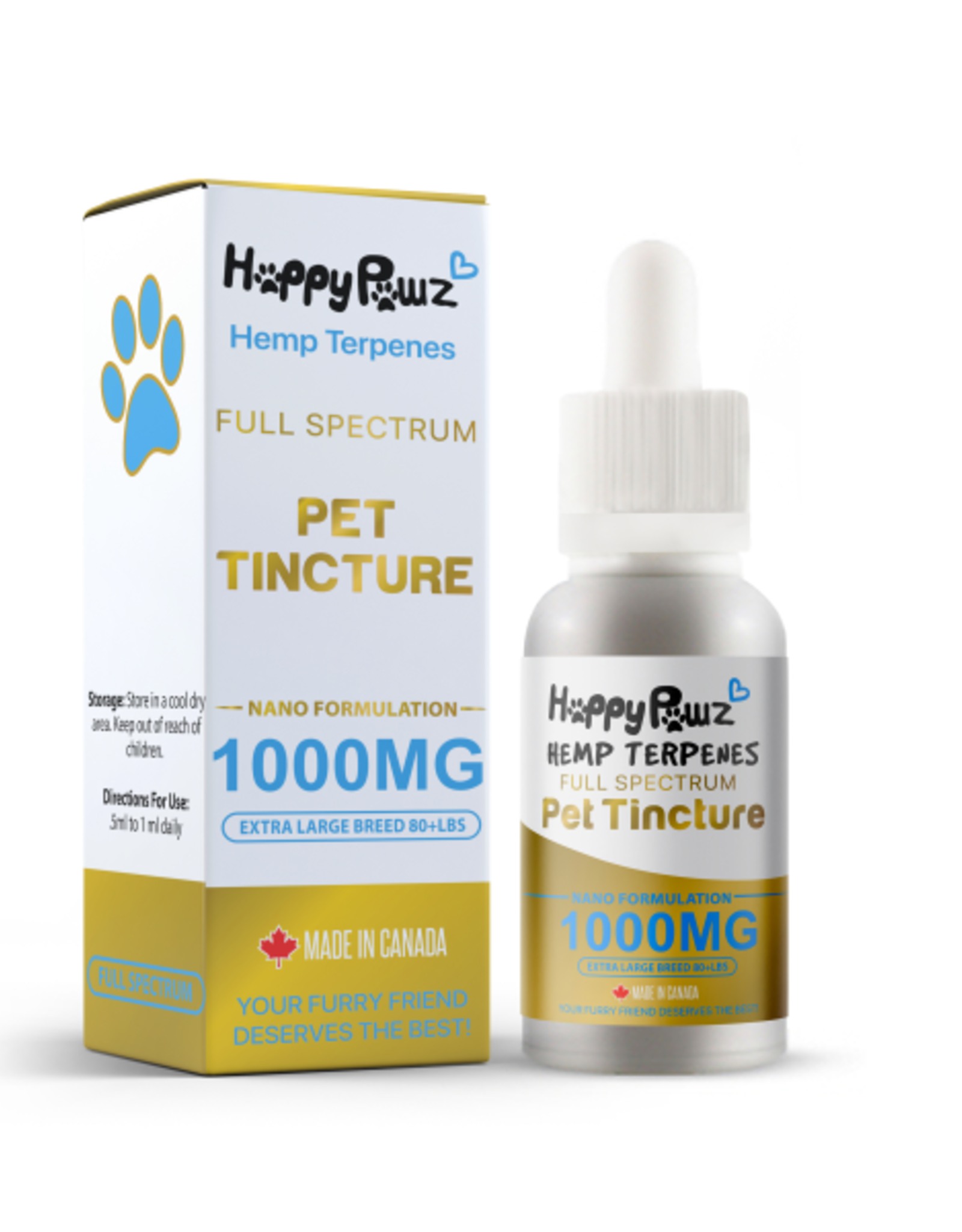 Happy Pawz Hemp Terpenes Pet Tincture