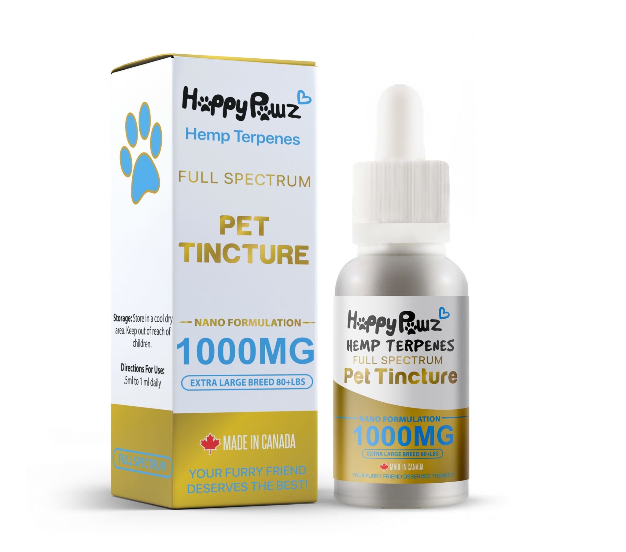 Happy Pawz Hemp Terpenes Pet Tincture