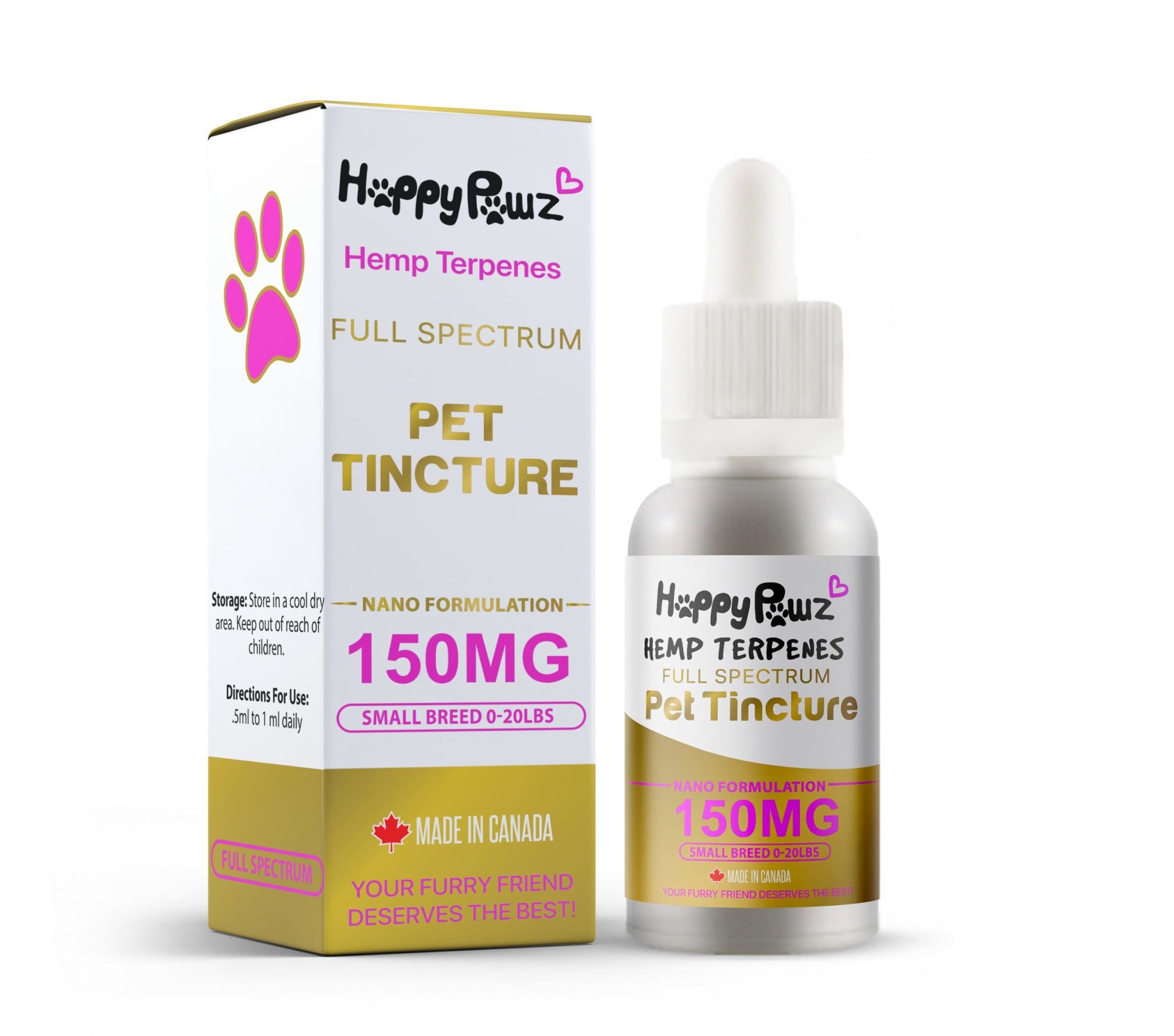 Happy Pawz Hemp Terpenes Pet Tincture