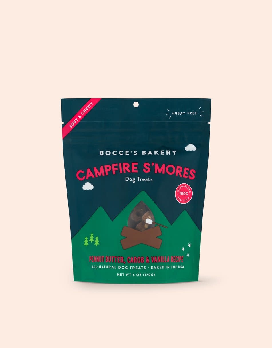 Bocce's Bakery Bocce's Bakery - Campfire S'Mores Peanut Butter, Carob & Vanilla Recipe Dog Treats 6oz