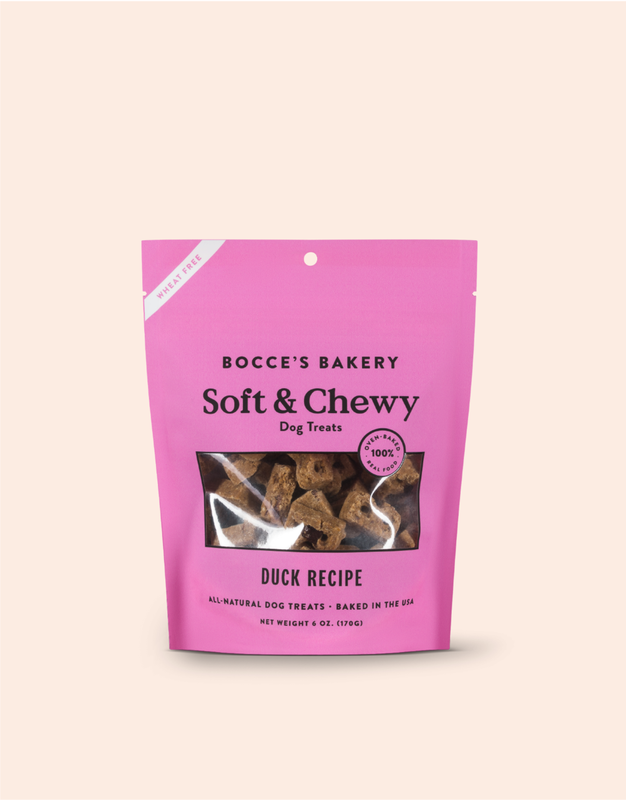 Bocce's Bakery Duck Recipe Soft & Chewy Dog Treats 6oz