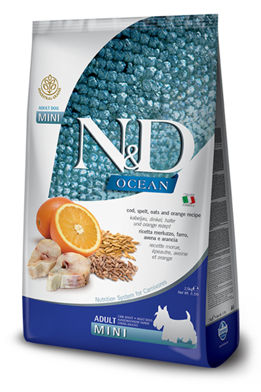 Farmina N&D Ocean Ancestral Low Grain Dog Codfish & Orange Mini