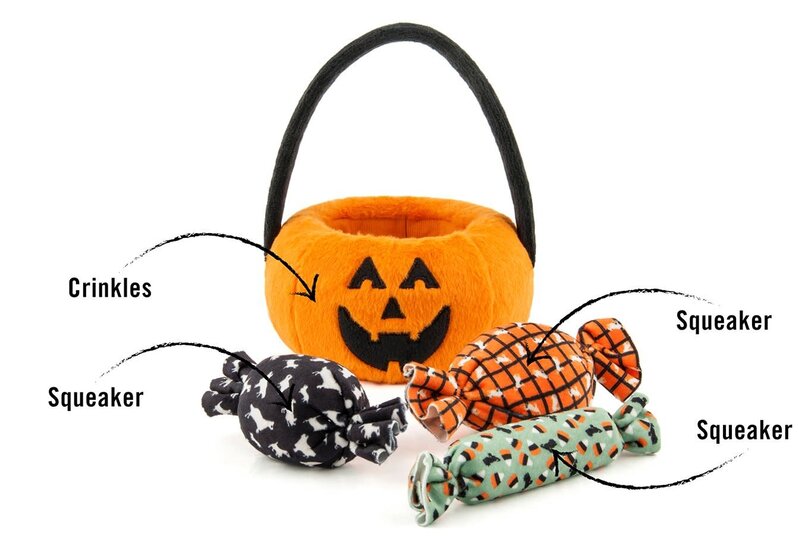 PLAY Plush Toy Halloween Pumpkin Basket