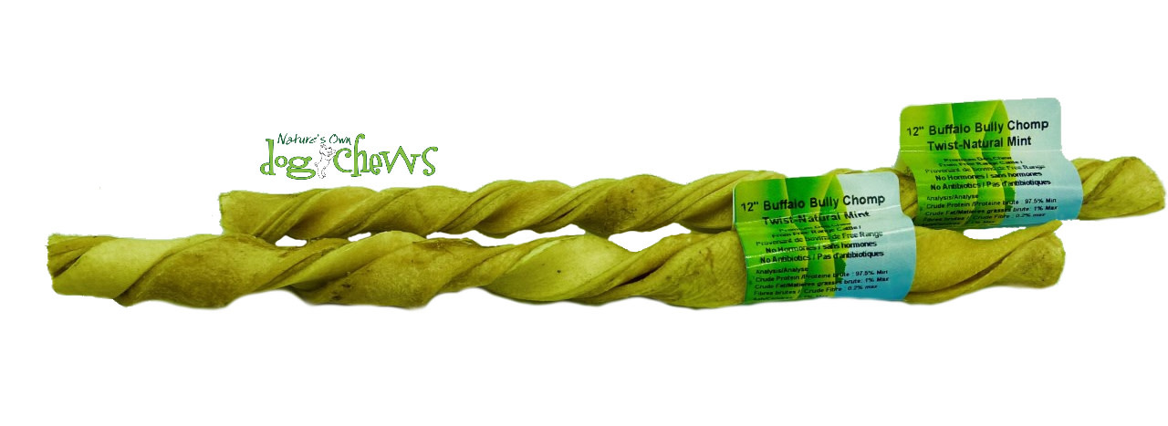 Nature's Own Twisted Mint Buffalo Bully Chomp  12''