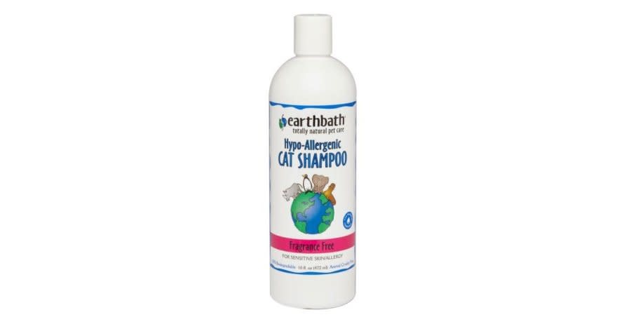 EarthBath Cat Shampoo Fragrance Free Hypo-Allergenic 16Oz