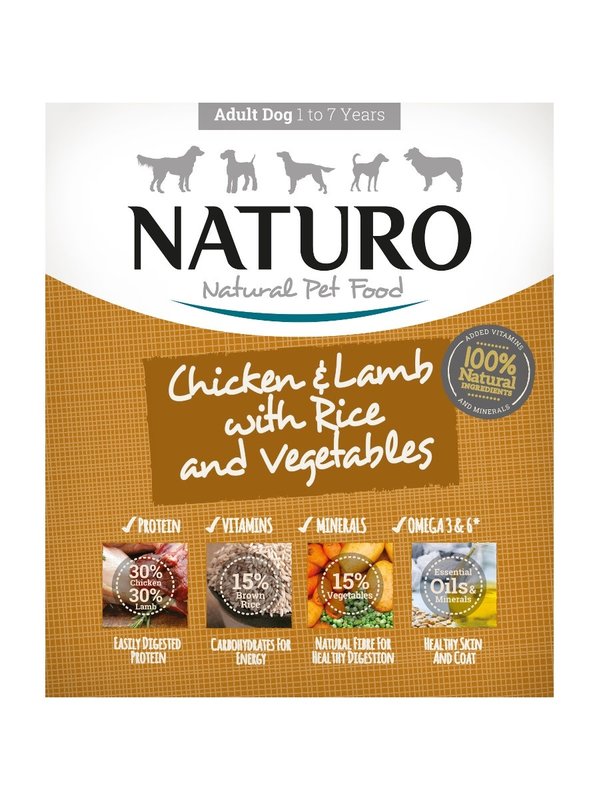 Naturo Pet Food Copy of Adult Dog - Grain Free Salmon  with Rice &  Vegetables