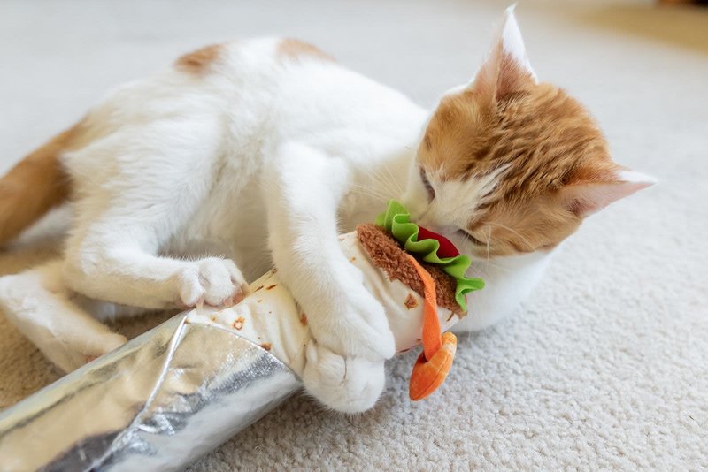 PLAY Feline Frenzy Plush - Catnip Kicker - Shrimp Purrito