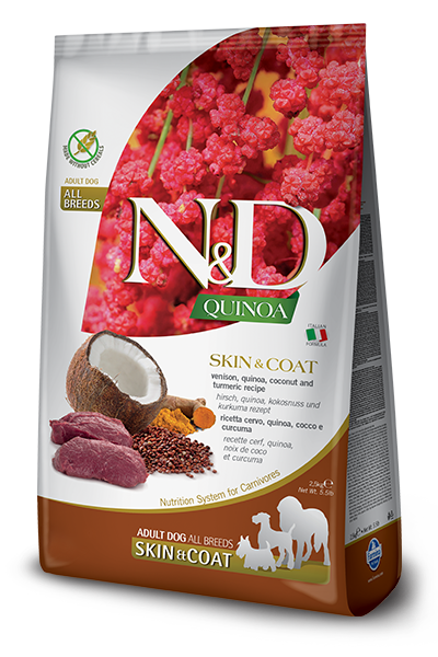 Farmina N&D Quinoa Dog Skin & Coat Venison