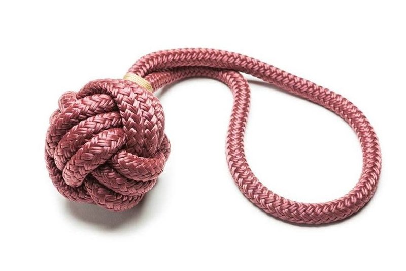 Knotty Pets Rope Toy Burgundy