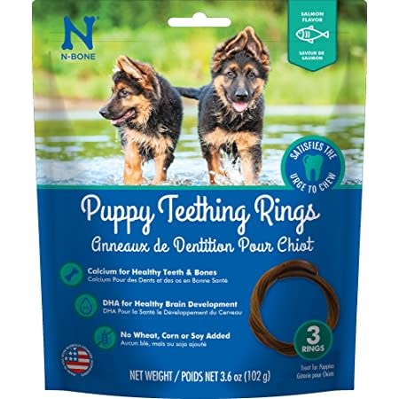 NPIC Puppy Teething Rings Salmon Flavor 3.6oz 3pk