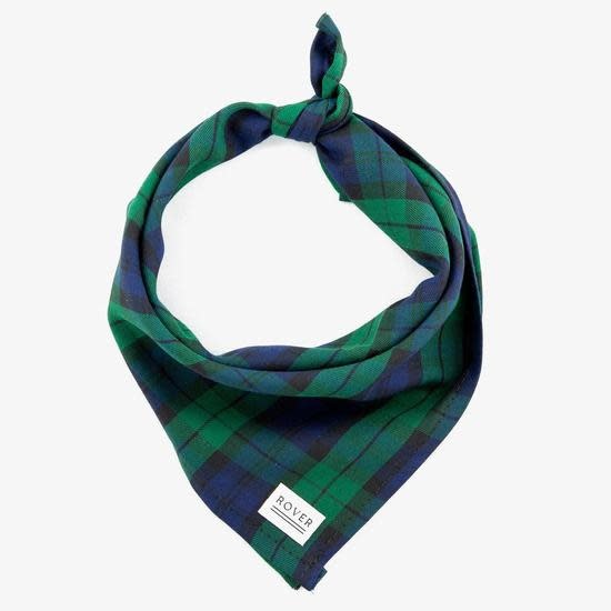 The Rover Boutique Morning Fog Plaid Dog Bandana