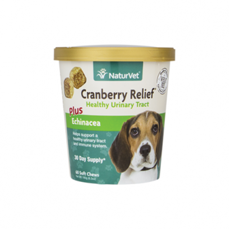 NaturVet Dog Cups - Cranberry Relief Helps Immune Support 60ct