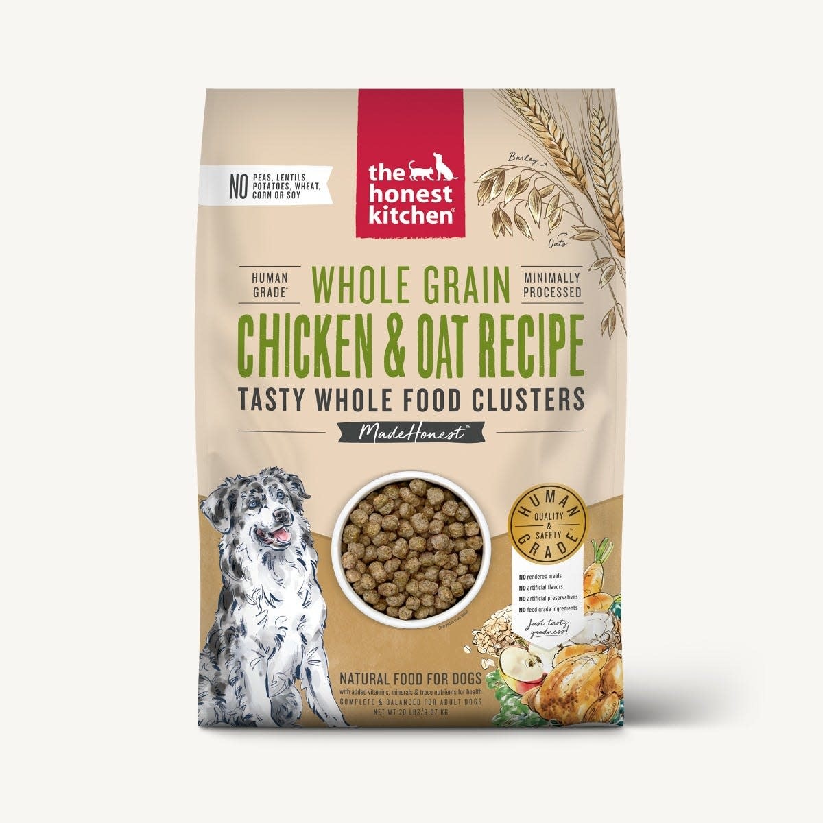 The Honest Kitchen Whole Grain Chicken & Oat Clusters