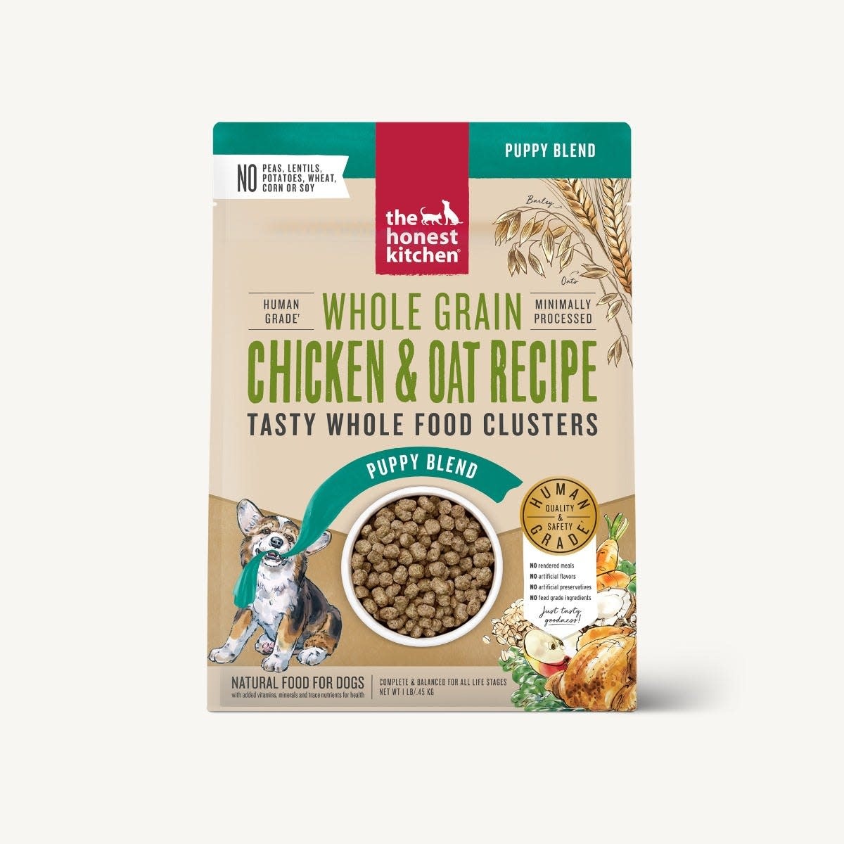 The Honest Kitchen Food Clusters Whole Grain Puppy Chicken