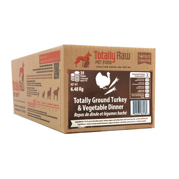 Totally Raw Pet Food Ground Turkey Patty 14.22lb