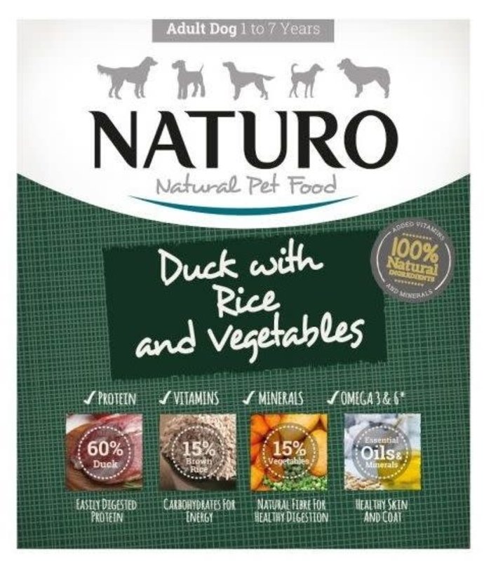 Naturo Pet Food Naturo Canine Adult Duck & Rice with Vegetables