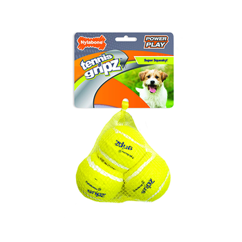 Nylabone Power Play Gripz Tennis Balls - Small 3pk