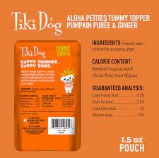 Tiki Dog Tummy Topper Pumpkin Puree & Ginger-1.5 oz. pouch