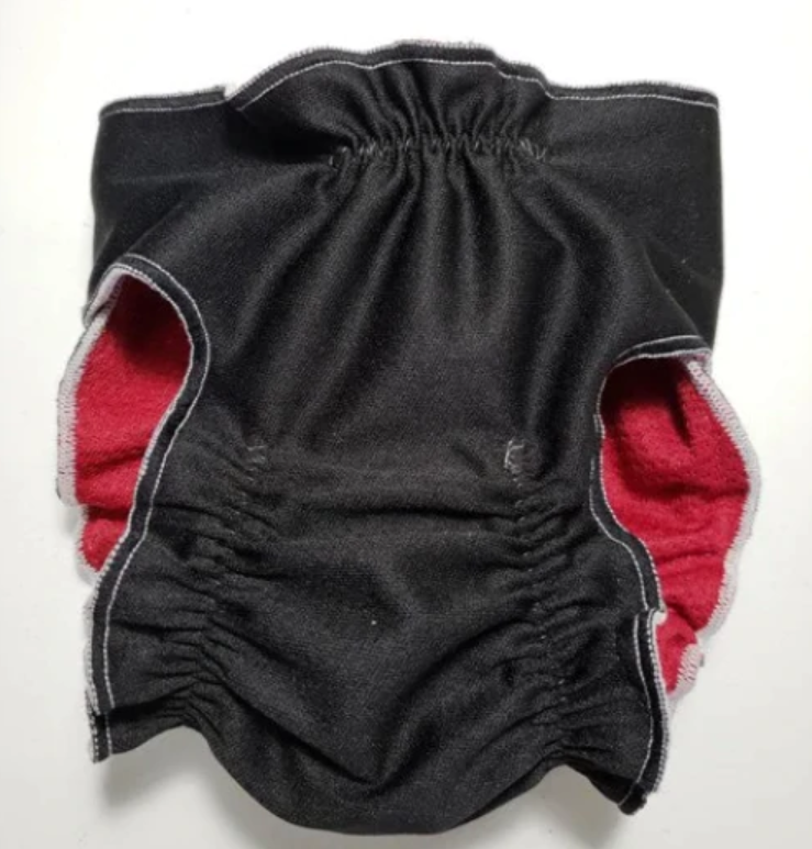 Jack & Jill Female Diaper Large 30-55lbs Black