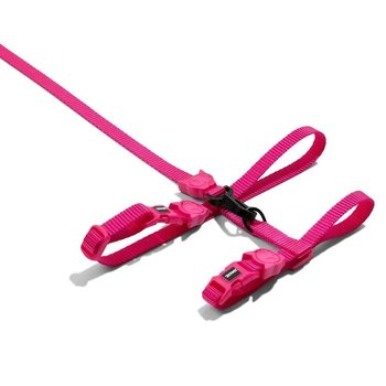 Zee Dog Pink LED Cat Harness + Leash Set
