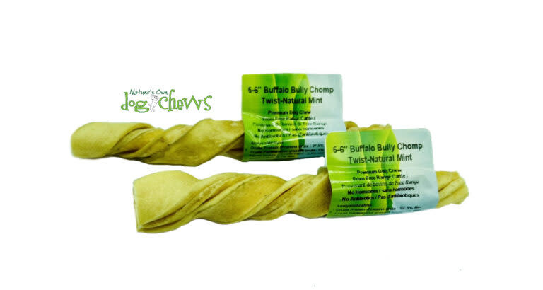 Nature's Own 5-6" Twist-Natural Mint Bully Chomp