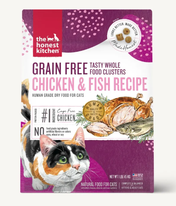 The Honest Kitchen Grain Free Chicken & Whitefish Clusters 1lb