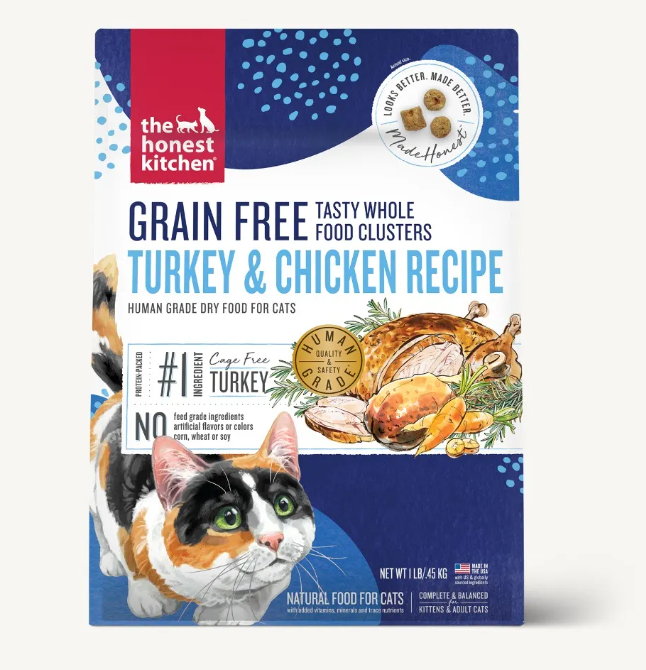 The Honest Kitchen Grain Free Turkey & Chicken Clusters 1lb