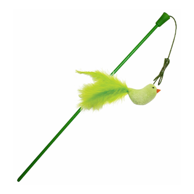 SPOT Flicker Fun Feather Bird Wand Cat Toy Assorted