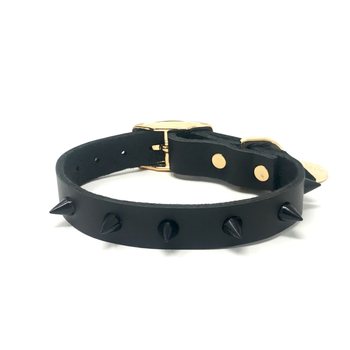 Nice Digs Spike Original Dog Collar Black Noir