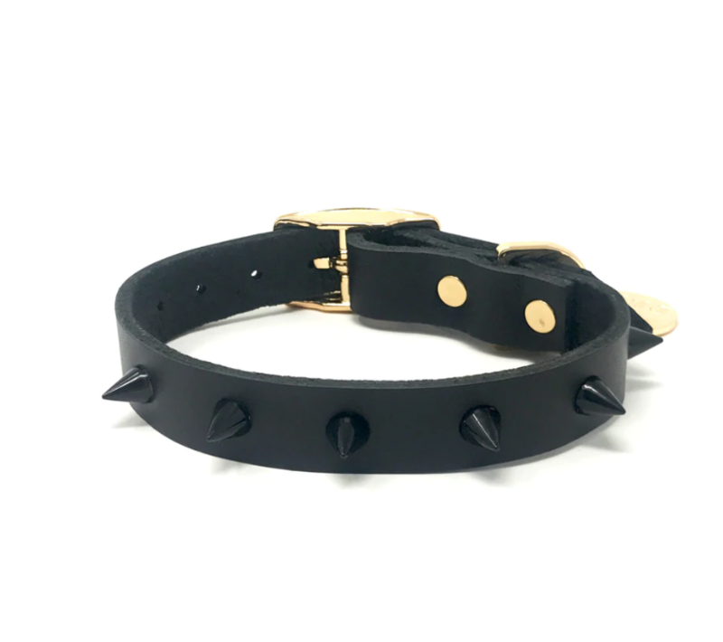 Nice Digs Spike Original Dog Collar Black Noir