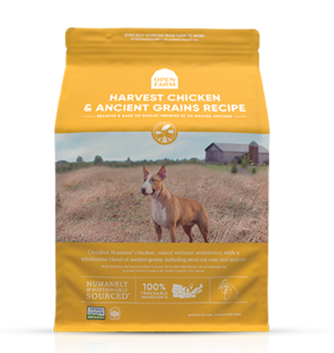 Open Farm HARVEST CHICKEN & ANCIENT GRAINS DRY DOG FOOD 22 LB