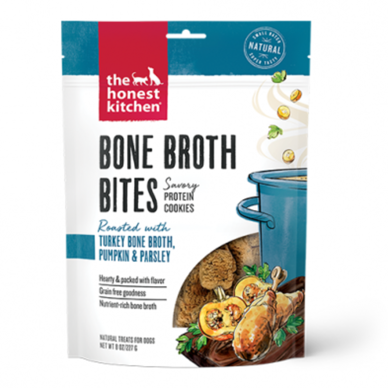 The Honest Kitchen Bone Broth Bites Turkey Pumpkin & Parsley 8oz