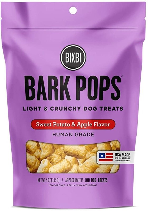 Bixbi Bixbi Bark Pops Sweet Potato & Apple 4oz