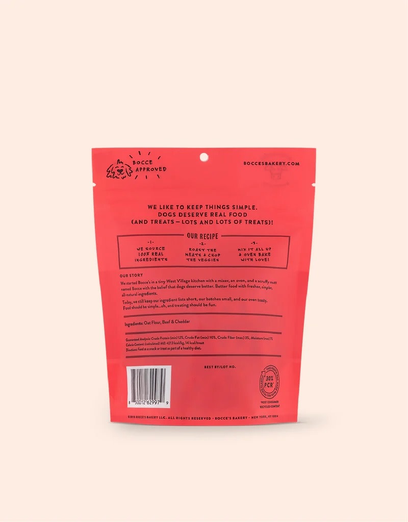 Bocce's Bakery Say Moo Beef & Cheddar 12 Oz