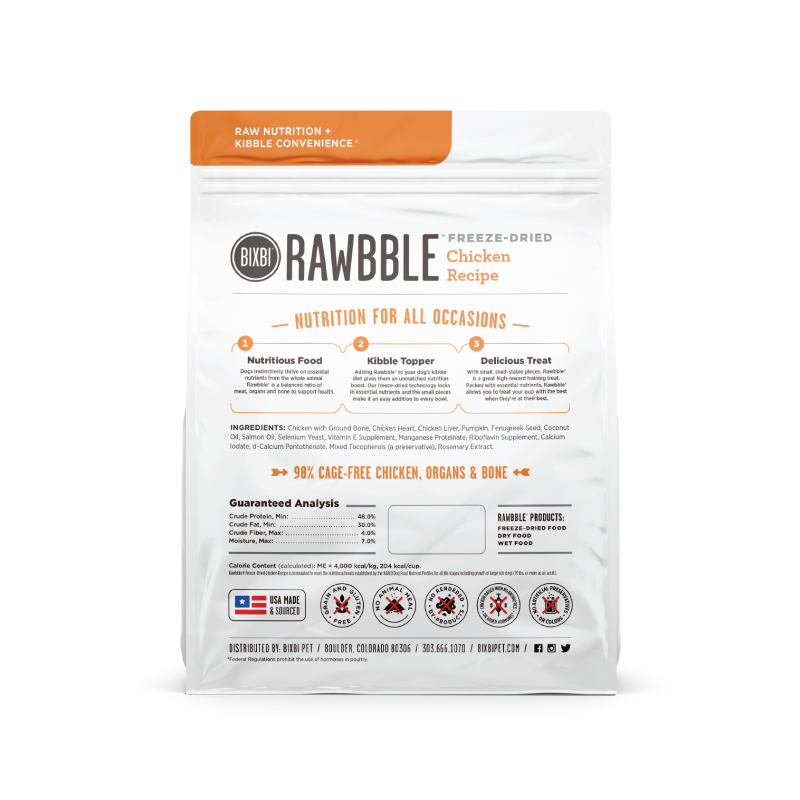 Rawbble Rawbble Freeze Dried Chicken dog