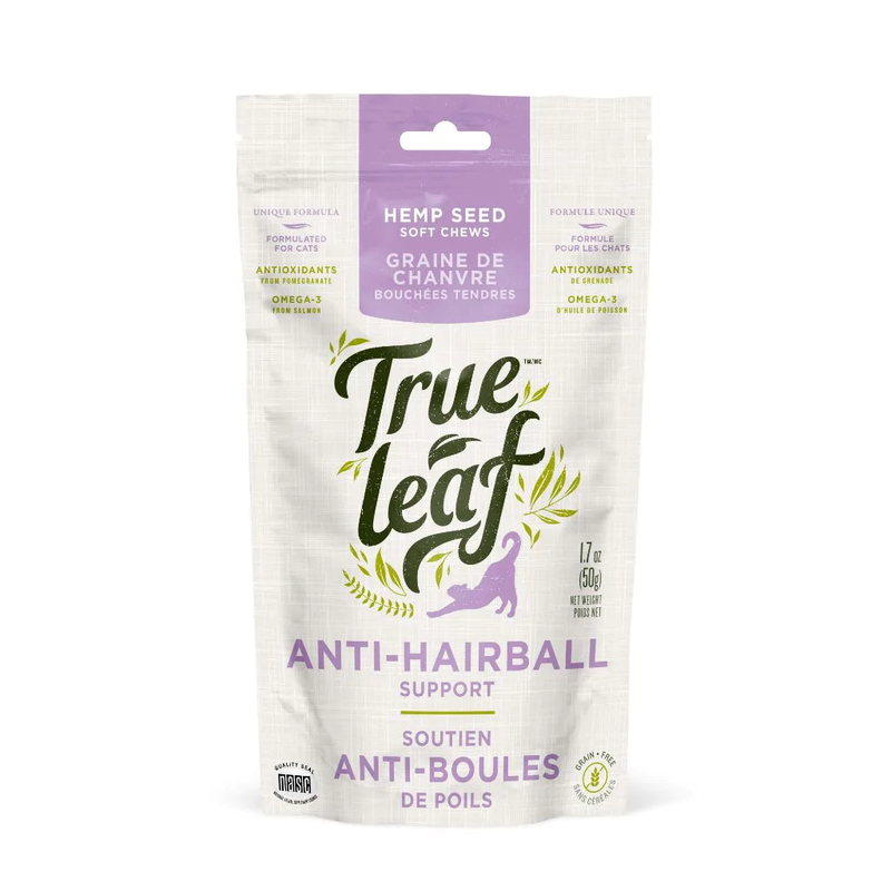 True Leaf Hairball Support Chews for Cats 50g