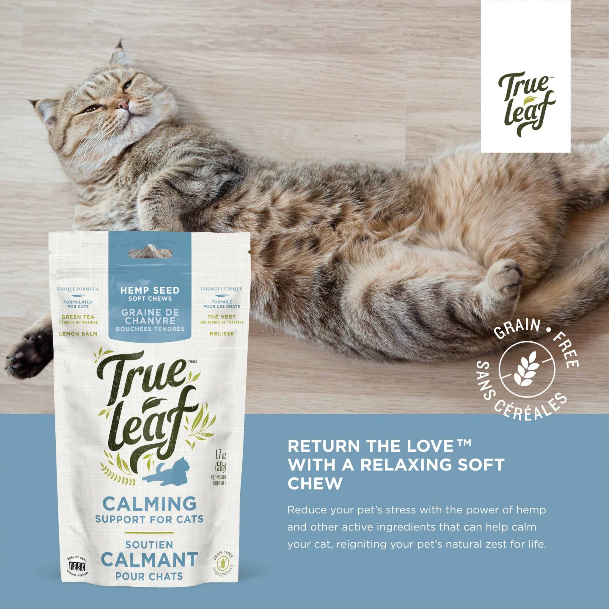 True Leaf Calming Support Cat Chews 50g