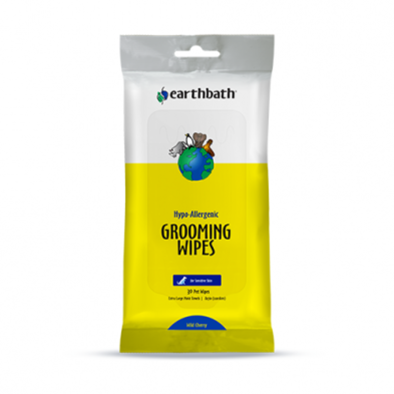 EarthBath Hypo-Allergenic Grooming Wipes Fragrance Free 30ct