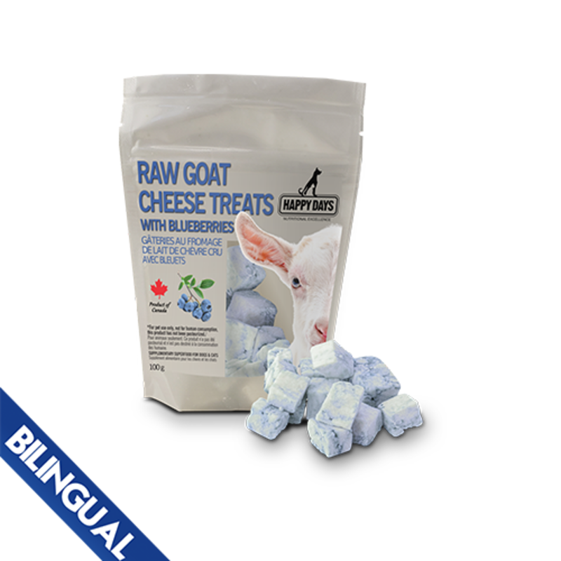 Happy Days Raw Goat Cheese Treats with Blueberry 100g