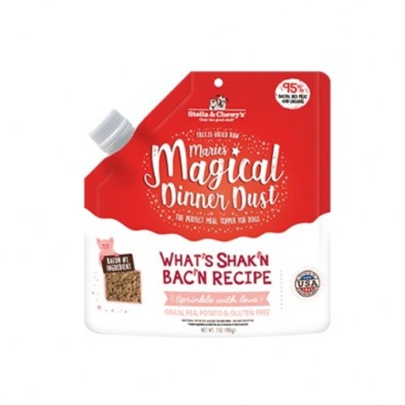 Stella & Chewy's Marie's Dinner Dust Shak'n Bac'n Meal Topper Dogs