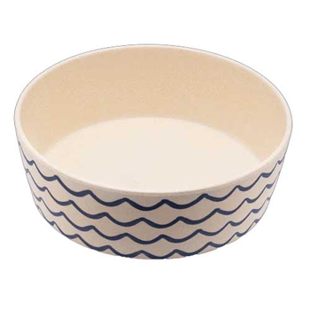 Beco Pets Waves Small Recycled Bamboo Bowl