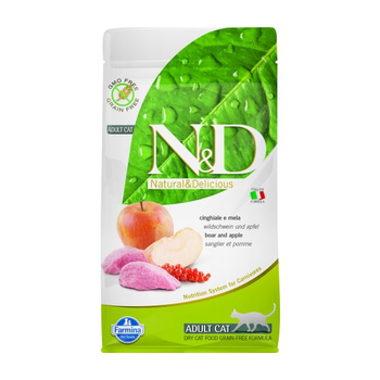 Farmina N&D Prime Grain Free Boar & Apple Cat 11 lbs