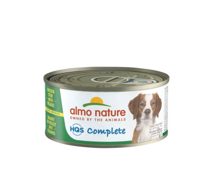 Almo Nature Hqs Complete Dog - Chicken Stew With Potato And Green Pea-156gr
