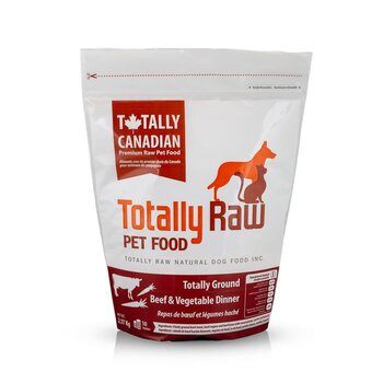 Totally Raw Pet Food Ground Beef & Vegetables Patty 4.83lb